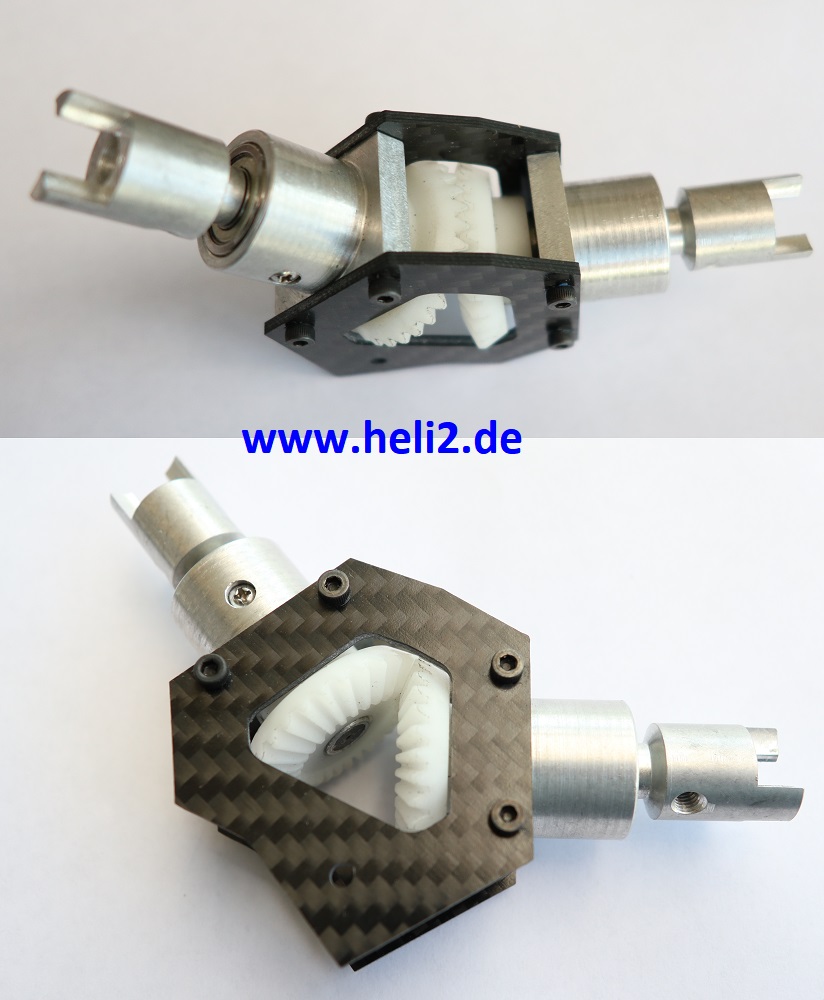 Bevel gear 50°, with jaw clutch